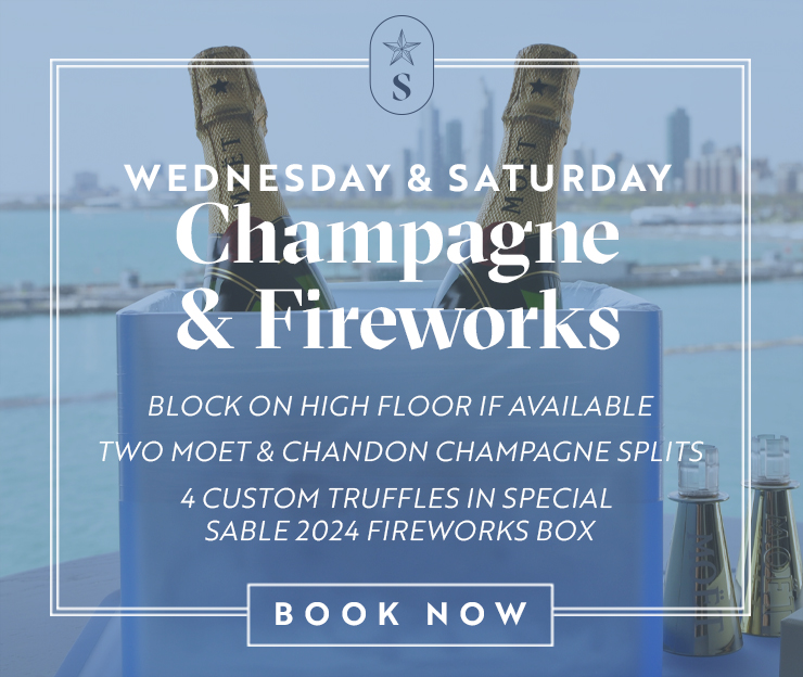 Champagne and Fireworks at Sable Hotel